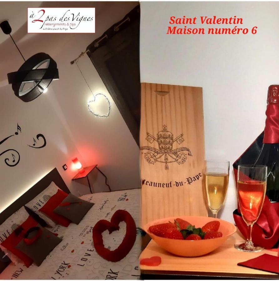 A 2 Pas Des Vignes, Hebergements Et Spa, Maison Numero 6, A Chateauneuf Du Pape Buitenkant foto