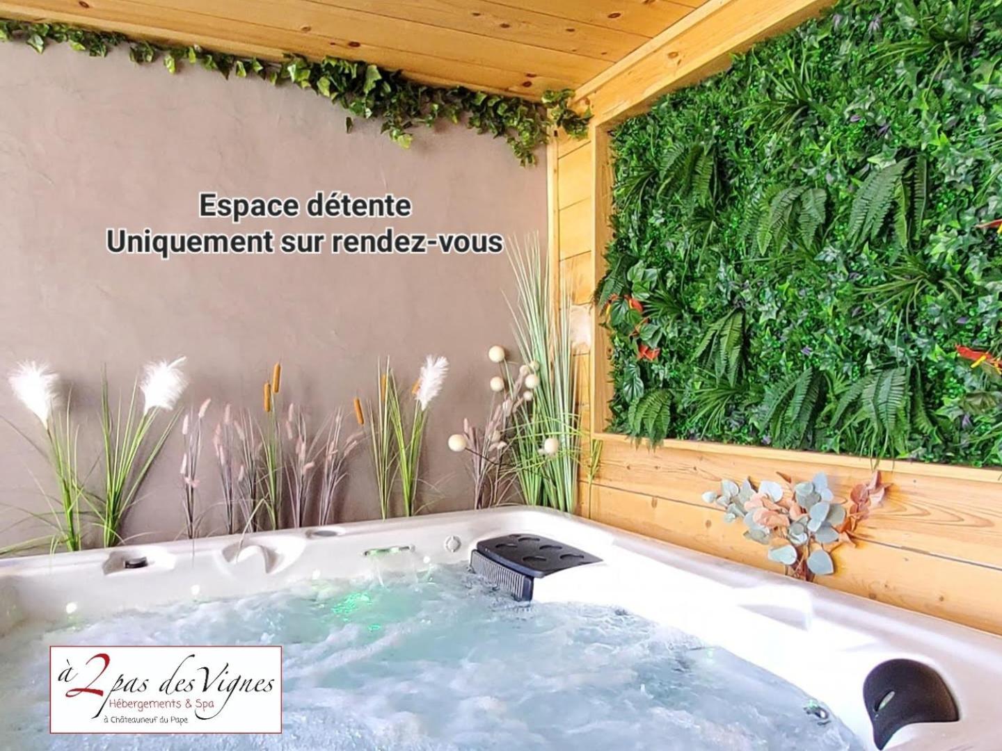 A 2 Pas Des Vignes, Hebergements Et Spa, Maison Numero 6, A Chateauneuf Du Pape Buitenkant foto